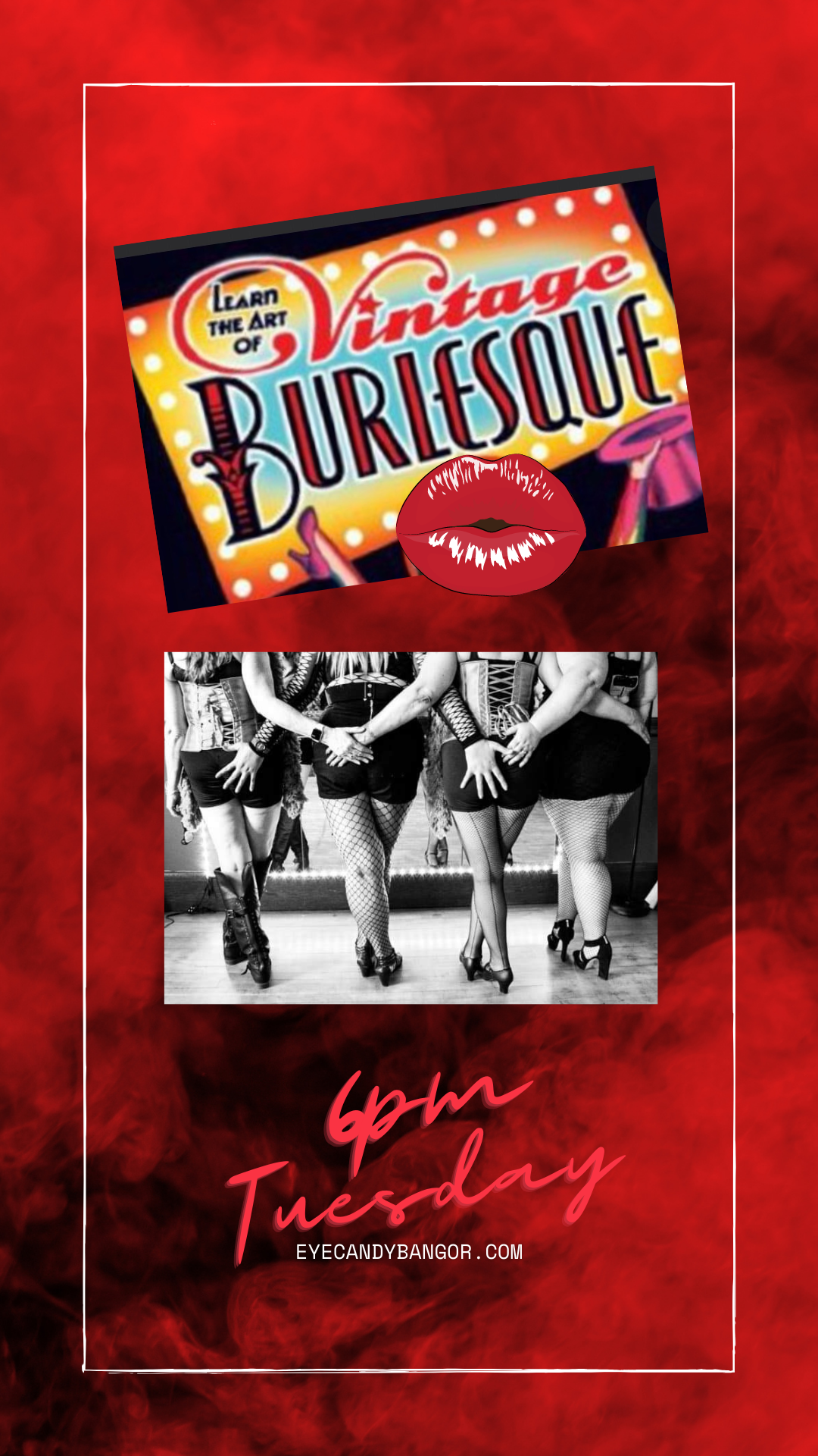 Tuesday 7pm: Vintage Vixen Burlesque | Eye Candy Dance and Fitness